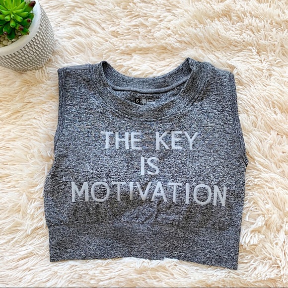 Training Top: The Key is Motivation - Gray - Picture 1 of 5